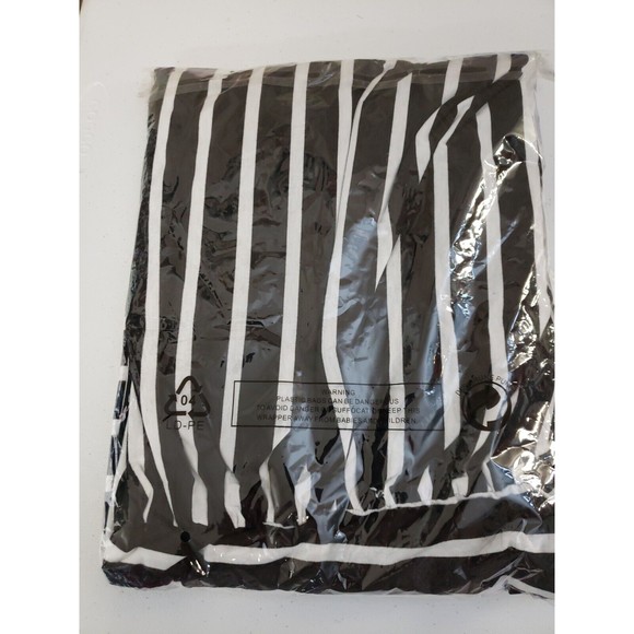 Nemidor Midi Dress Black white Striped 24W Stretch pockets NEW - Picture 3 of 9